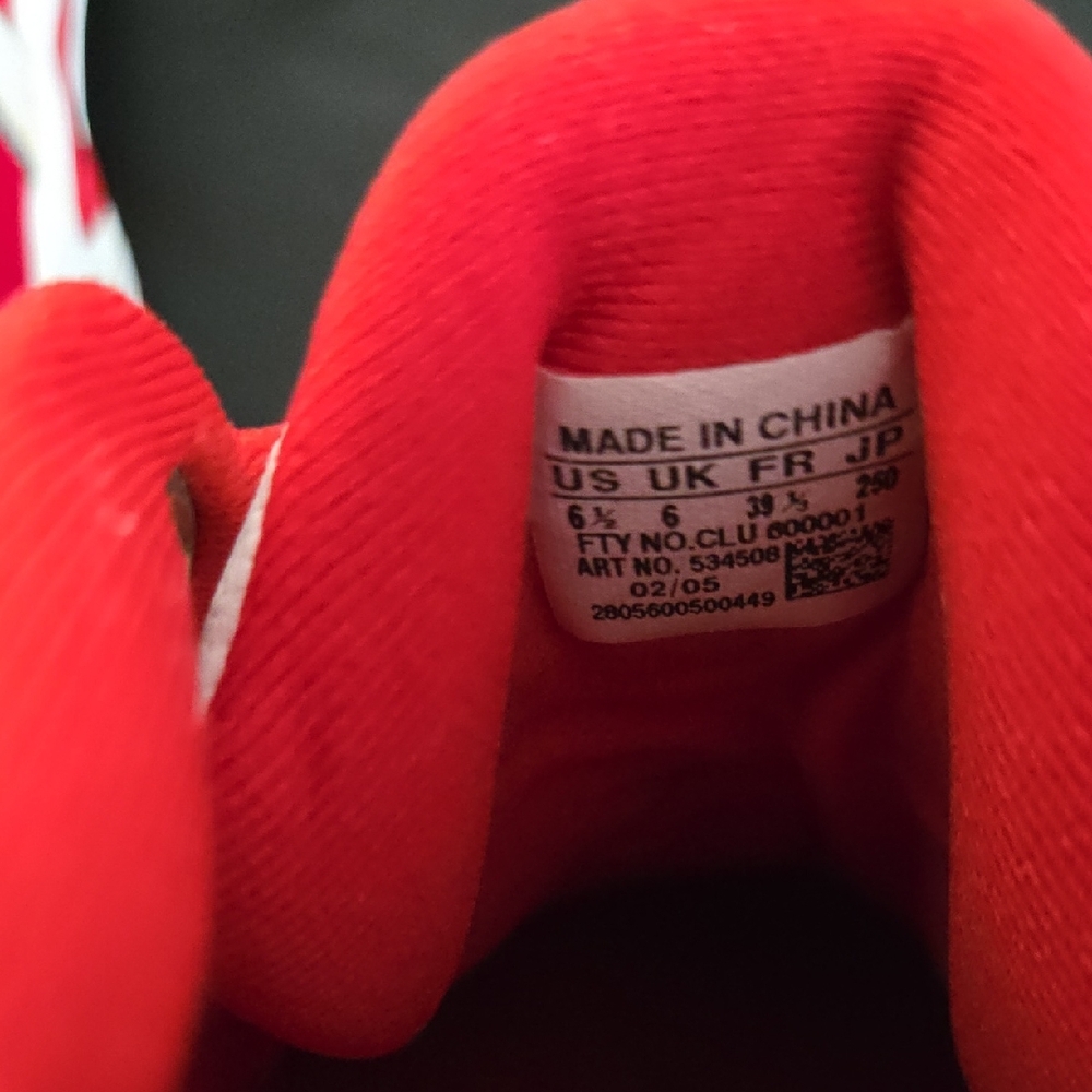 Adidas Bright Red and White Sneakers - Picture 7 of 11